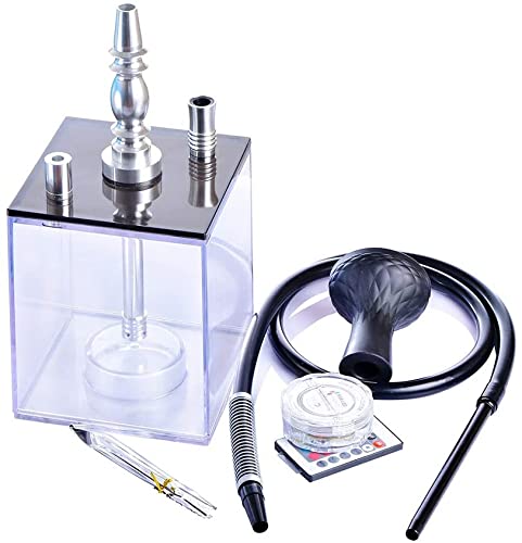 XJHYJS Tragbare Acryl-Shisha-hukah-Set, Arabisch-huka Mit Licht, Für Männliche Freunde – Bild 3