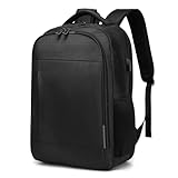 Mochila Grande para Notebook 17.3 Masculina Feminina,Mochila Backpack Executiva Antifurto, Reforçada, Saídas USB,Impermeável, Escolar, Faculdade, Trabalho,Viagem,Presente (Preto)