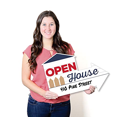 Big Dot Of Happiness Open House - Real Estate Yard Sign With Stakes - Double Sided Outdoor Lawn Sign - Set Of 3 #TOP7