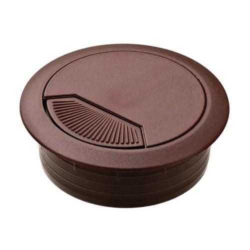 Brixwell QLG7-006 Protección Plástica para Cables, Dos Piezas, Redonda con Cierre de Resorte, Diámetro 2-3/8", Acabado Marrón miniatura 1