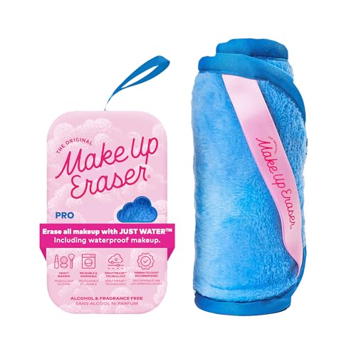 The Original MakeUp Eraser PRO, Effortlessly Remove All Makeup Using Only Water, Including Waterproof Mascara, Eyeliner, Foundation, Lipstick, Sunscreen,and More! Berry Blue, 1ct