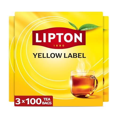 Lipton Yellow Label Tea Bags 100 Tea Bags (3 Pack)