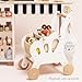 Le Toy Van - Educational Wooden Toy Role Play Grocery Store Shopping Trolley | Boys Or Girls Pretend Play Supermarket Playset - for Ages 3+