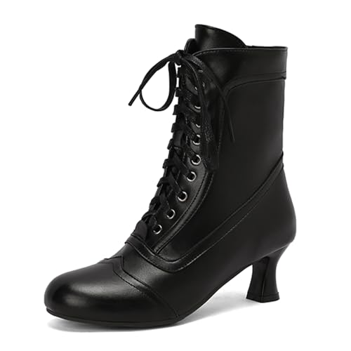 Bottines tendance pour femme antidérapantes à talon bas stable