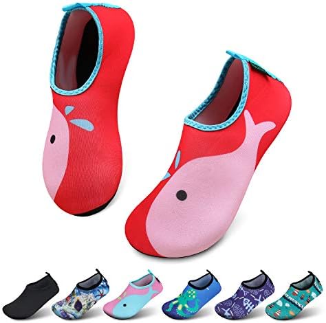 SAGUARO Kinder Badeschuhe Mädchen Schwimmschuhe Junge Schnell Trocken Outdoor Aqua Schuhe Pool Yoga,21-35EU