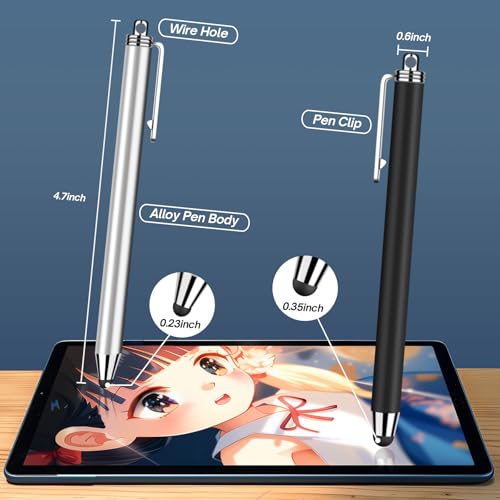 Stylushome Stylus Pens For Touch Screens, Stylushome 10 Pack 0.24 Inch+0.36 Inch High Sensitivity Stylus With 20 Pcs Replacement Capacitive Tips For Iphone Ipad Android Pc Tablets All Universal Touchscreens thumb #1