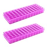Dahszhi PCR Lot de 2 supports de tubes à essai double panneau pour tubes à essai de 0,5 ml...