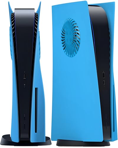 Joso Faceplate pour PS5 Disc Edition, Anti-Scratch boîtier de Remplacement étanche à la poussière, Cover Skin fit pour Console PS5 (CD-ROM) avec évent de Refroidissement