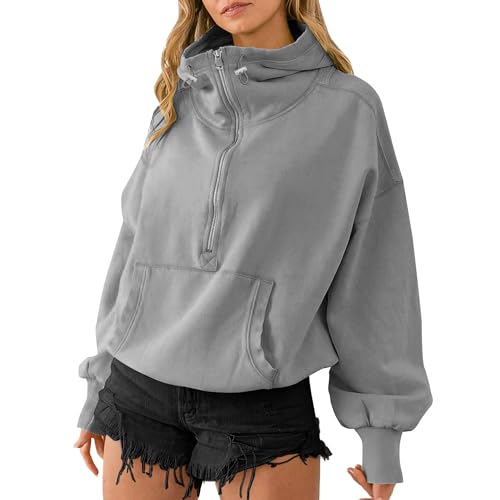 Sweat à capuche surdimensionné col haut pour femme style Y2K décontracté taille unique