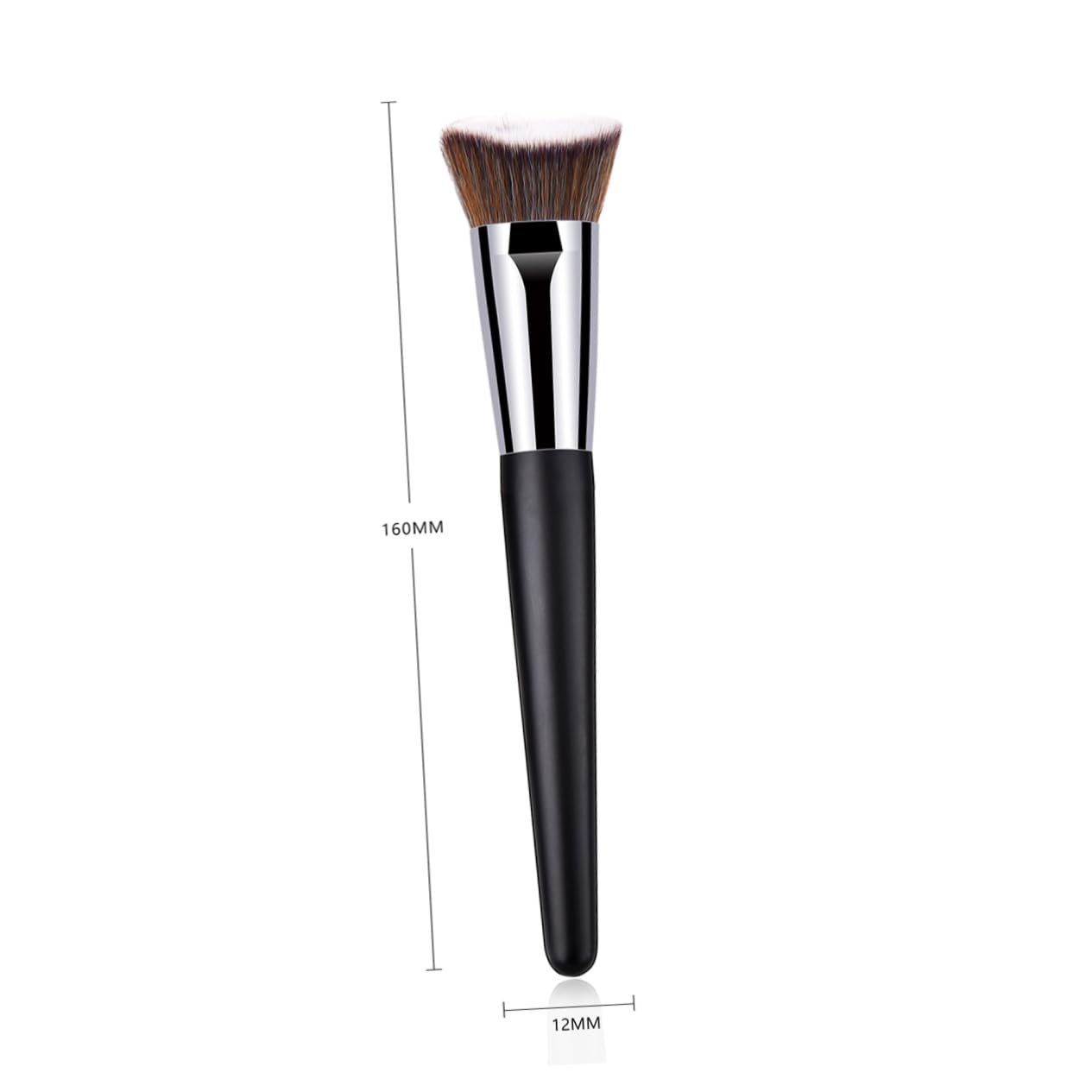 Beatifufu Large Cosmetic Brush Professional Makeup Brush Wooden Handle for Women and Professionals