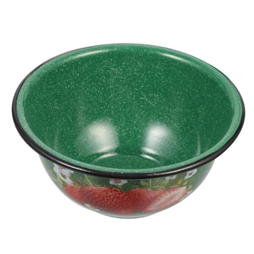 iplusmile Ciotola in Smalto Spesso per Zuppe e Ramen Scodella da Cucina Retrò Resistente e Facile da per Uso Quotidiano e Conservazione Alimenti