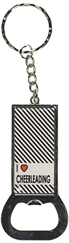 Porte-clés ouvre-bouteille bague motif pom-pom girl, idée cadeau club de sport