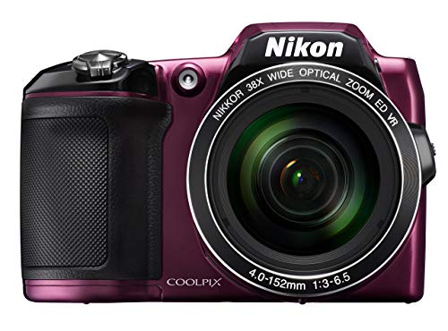 Nikon COOLPIX L840 Digital Camera - Plum (16.0 MP, CMOS Sensor, 38x Zoom) 3.0 -Inch LCD (Renewed)