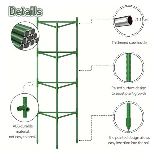 Cage à tomates treillis de concombre et piquets support plantes métal