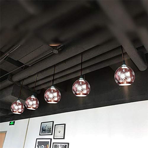 Lámpara de vidrio soplado a mano decorativa para comedor LED 6