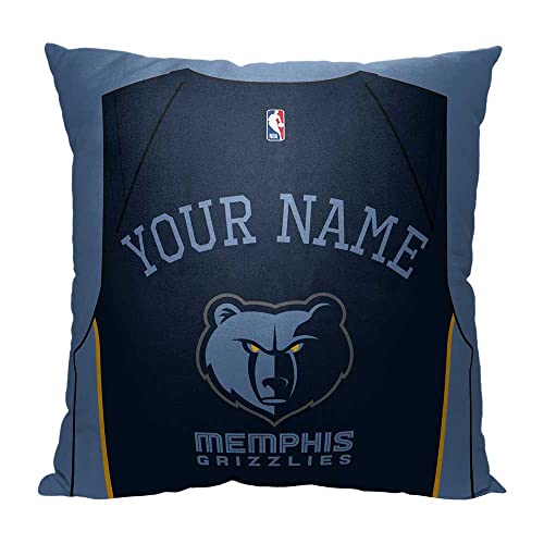Northwest NBA Memphis Grizzlies Personalized Pillow, 18" x 18", Jersey