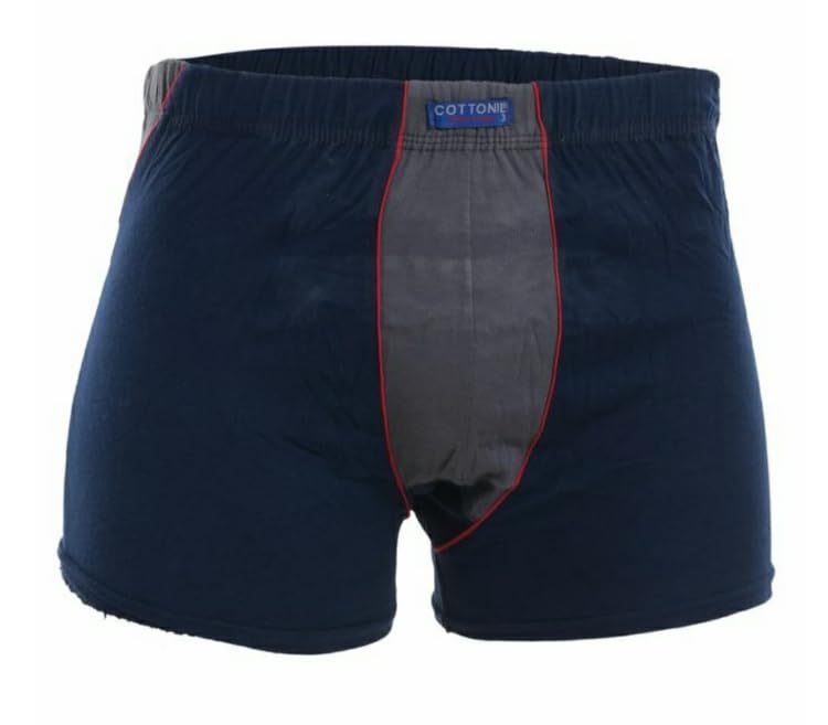 100% Cotton Boxer Briefs for Men, a Pack of 3 Pieces: Colors May Vary - Egyptian Cottonil