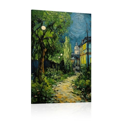 Toile fleurs de jardin affiche imprimee poster deco murale 65x90