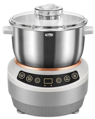 KabFbit 7L Electric Dough Maker， with Ferment ation, 200W Dough Kneader, 304 Stainless Steel Bowl, 1-120 Min Timer, Auto Shutoff for Bread Dough, Pizza Dough, Sourdough Pasta and Bun Dough