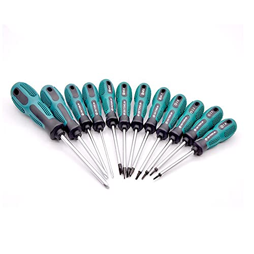 Fongmore 12 Pcs U-Type Y-Type Triangle Head Magnetic Screwdrivers Set Y3 Y4 Y5 Y6 U1.7 U2.0 U2.3 U2.6 TA1.8 TA2.0 TA2.3 TA3.0 Non-Slip for Repair Home Improvement - Image 2