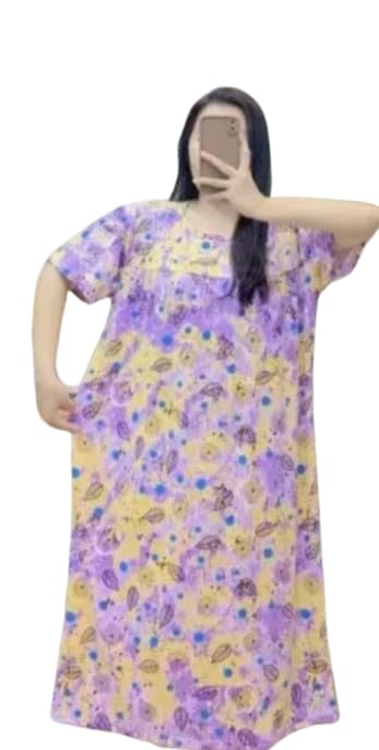 A Line Maternity TyeDye Print Plus Size Dress by Pari's Hub-image-0