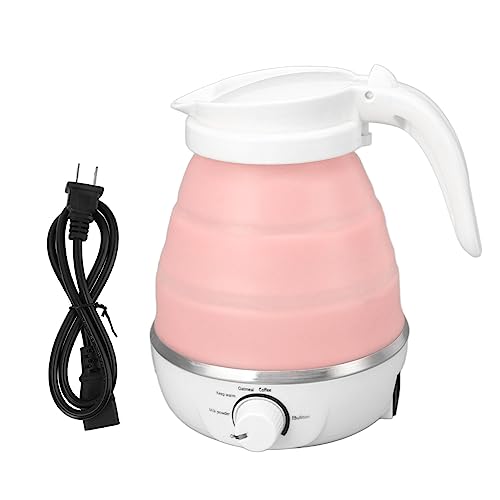 Tetera Eléctrica Plegable Portátil 0.6L 110V Rosa miniatura 5