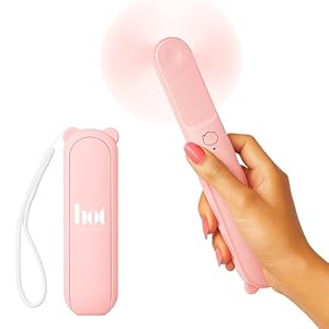 Hot Flash Relief Fan for Women – Portable Stylish Mini Fan for Menopause, Perimenopause, Night Sweats – USB Rechargeable, Quiet, Portable Cooling Device for Purse, Travel, Summer, Gifts, Festivals