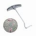 Luatoxry Tent Hook Remover, Steel Tent Stake Puller, Portable Tent Peg Nail Puller Tool, Sturdy Tent Floor Nails Lifter with Plastic Handle for Camping, Outdoor Sports, 6.4x3.46in