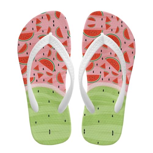 Uacyareni Chanclas para niños, diseño de frutas de verano, separadores de dedos para niños, 27-34, Sandía de dibujos animados, 31 EU