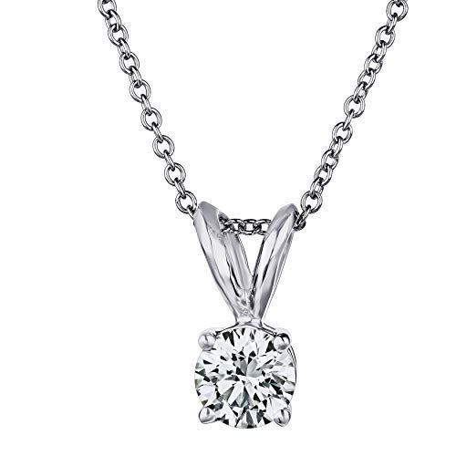 Premium Diamond Pendant Necklace for Women - AGS Certified Real Diamond 4-Prong Pendant Necklace with 16”+2” Extender - 14K Gold Diamond Pendant - Fine Jewelry for Women Premium Diamond Pendant Necklace for Women - AGS Certified Real Diamond 4-Prong Pendant Necklace with 16”+2” Extender - 14K Gold Diamond Pendant - Fine Jewelry for Women - Image 6