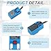 MECCANIXITY 3Pcs SN04-P2 Inductive Proximity Sensor, DC 6-36V 300mA PNP NC Normally Close Detection Approach Proximity Switch Detector 4mm 3 Wire for Industrial Automation,Blue