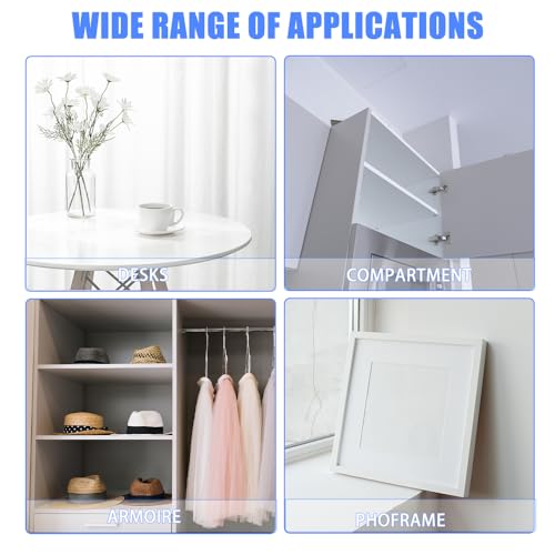 Sxutop 1 Rolle Melamin Kantenband Weiß 20mm x 25m Kantenumleimer mit Schmelzkleber Flexibel Kantenumleimer Furnier Vorgeklebtes Furnierband für Regal Schrank Türrahmen Schreibtisch