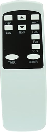 HCDZ Mando a Distancia de Repuesto para Aire Acondicionado Portátil Insignia NS-AC8PWH8 NS-AC8PWH9 NS-AC8PWH9-C R-NS-AC8PWH