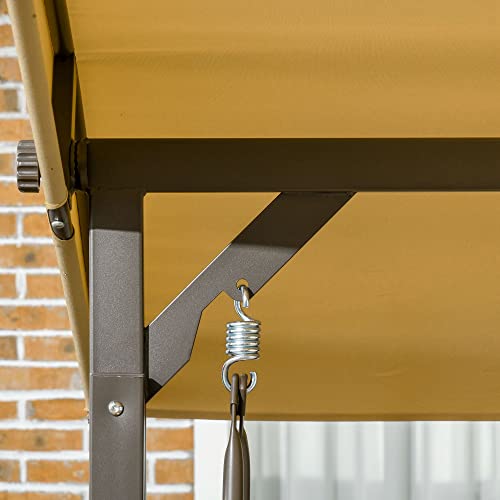 Outsunny Dondolo da Giardino 3 Posti in Acciaio e