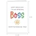 Supoeguk Hilarious Boss Day Card from Team, Funny Boss's Day Card for Boss, Happy Boss's Day to Our Amazing Boss from Your Amazing Team