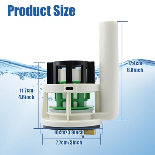 Hebewater Toilet Flush Valve Replacement Parts for One Piece Toilets, Compatible with Toto THU Series Tower, for 3-Inch Flush Hole, WC Tank Repair Kit with Two Silicone Seals by Hebewater - Used condition - Image 2
