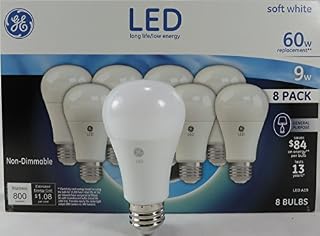GE 60W Replacement Soft White LED 8 Pack