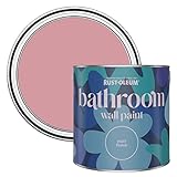 Rust-Oleum Pink Water-Resistant Bathroom Wall & Ceiling Paint - Dusky Pink 2.5L