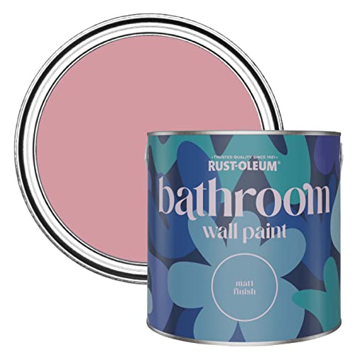 Rust-Oleum Pink Water-Resistant Bathroom Wall & Ceiling Paint - Dusky Pink 2.5L