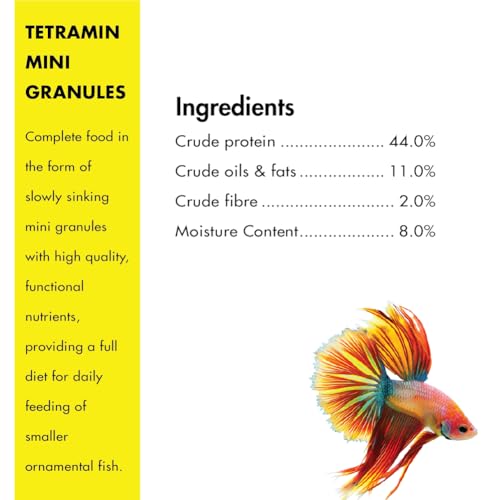 Image of Tetra TetraMin Mini Granules Fish Food 45g for Small Tropical Fish