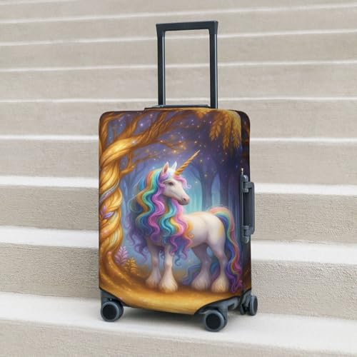 Unicorn Forest Suitcase Cover Fashion Luggage Covers Anti-Scratch Elastic Lightweight Protector For Travel Outdoor X-Large3