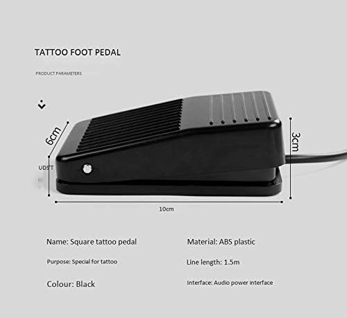 Professional Tattoo Foot Pedal-Tattoo Power Supply Black YLL Tattoo Foot Pedal Switch Pedal Control with Clip Cord for Tattoo Machine Tattoo Kit Tattoo Supply - Image 3