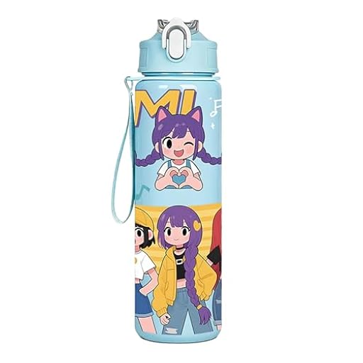 Guerreras Kpop Regalos, KPop De-mon H-Hunters Botella de agua de a prueba de fugas con pajita y asa, vaso con tapa de acero inoxidable para trabajo, viajes, actividades al aire libre, escuela (A) | Ya disponible en tu tienda friki favorita! En mundofriki.es!
