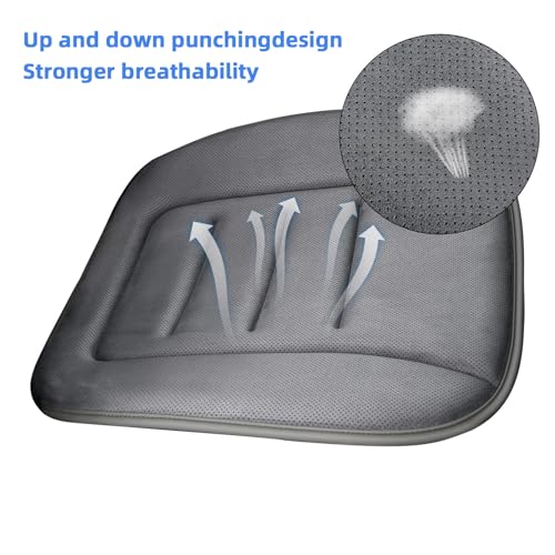 KAYI Car Seat Cushion, Memory Foam Car Seat Cushion, Anti Slip Rubber Bottom Car Seat Cushions for Driving, Suitable for Car and Office Chairs (Grey) by KAYI - Image 3