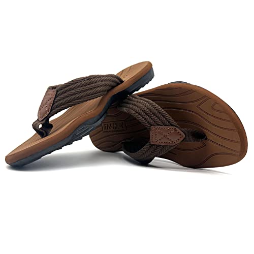 BEMGNAR Men's Flip Flops,Comfort Thong Sandals with Arch Support,Quick-Dry Non-Slip sliders for Outdoor Summer Beach2