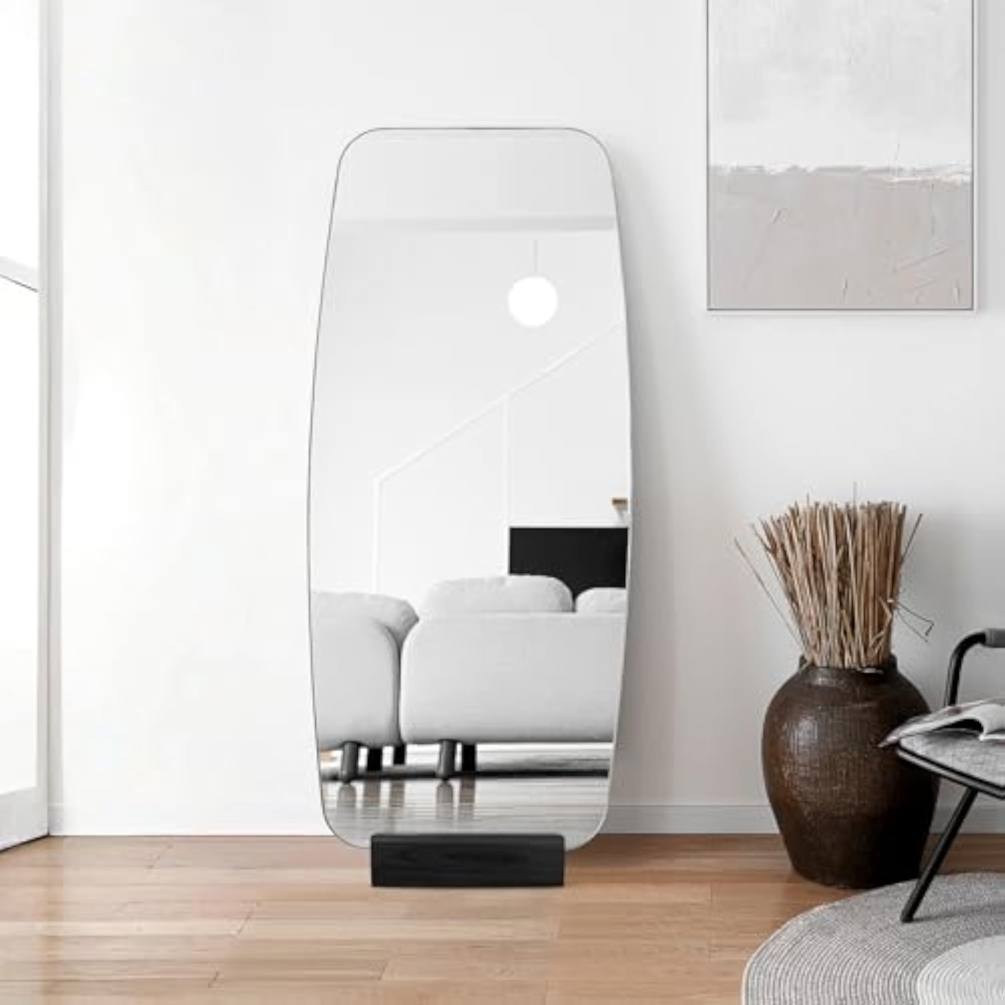 Wood Support Stand for Full Length Mirror