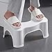 Produktbild KONFA Badezimmer WC Hocker Hocken WC Klapphocker Erwachsener Toiletten Verdickte Folding Kunststoff Hocker, Hocker Ottoman Hocken, Kinderhocker,Weiß