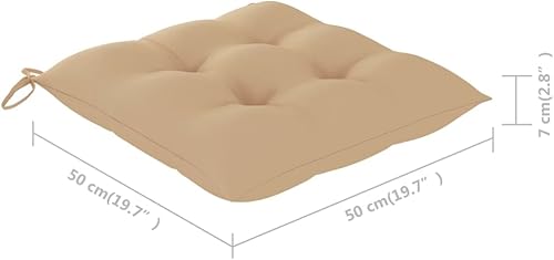 Miniatura 2 de Patio Dining Chairs 6 pcs with Cushions Solid Acacia Wood Dinning Room Outdoor Seating Outside Chairs Sillas para Comedor for Picnic Beach Courtyard