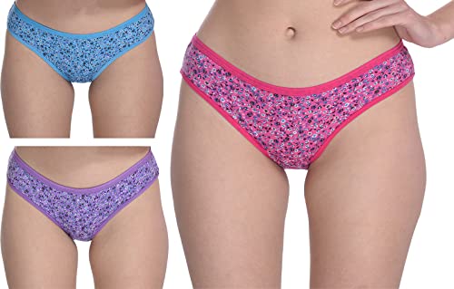 Image of FIMS - Fashion is my style Women's Cotton Hipsters Panties for Women, Soft Stretchable Cotton Fabric, Non-Padded, Multi-Color Panties, See Main Image to Check Nos of Panties You Will Get.