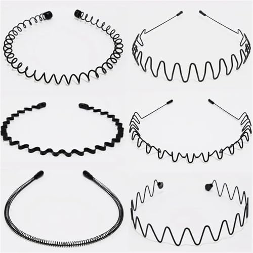 Aro para la cabeza de metal elástico minimalista y duradero 5